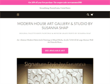 Tablet Screenshot of modernhouseart.com